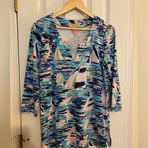 Lilly Pulitzer Justina Tunic in Regatta print